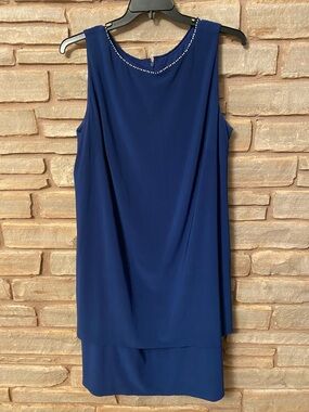 alex evenings women's short shift dress with embellished illusion detail Alex Evenings - Brandclub